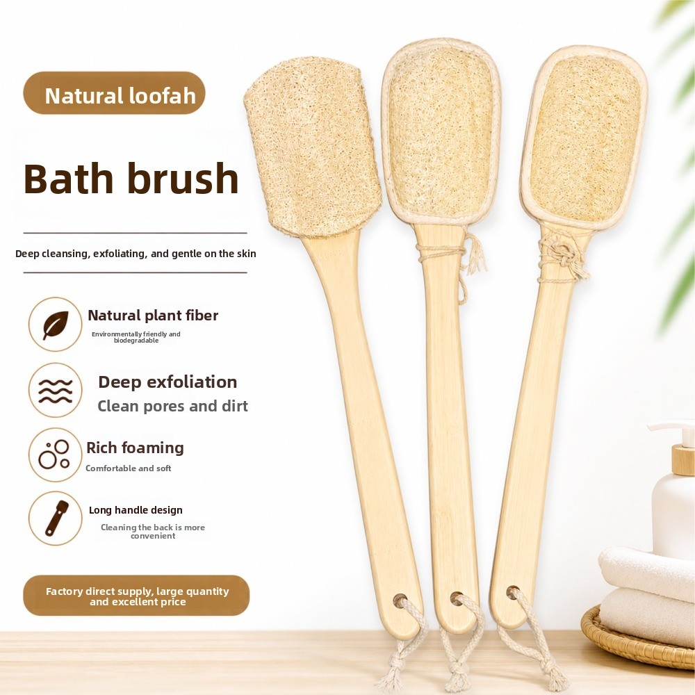 Body Loofah Natural - Cepillo de baño de lufa natural