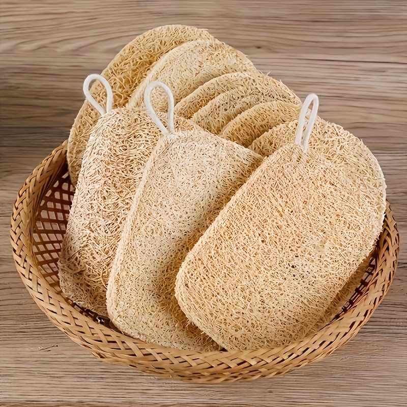 Body Loofah Natural - 6 Esponjas Exfoliantes de Luffa Natural